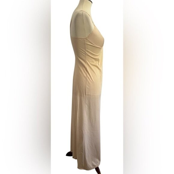Vintage Vanity Fair Cream Chemise Slip on Gown Adjustable Straps Size Small - Picture 3 of 12